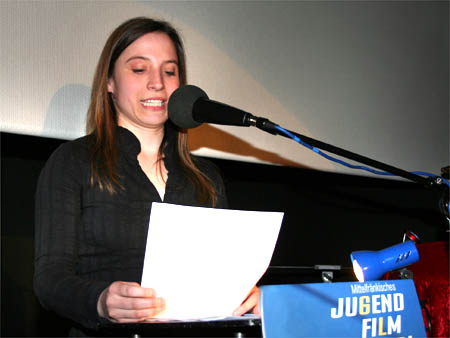 Jurymitglied Stefanie Knoll verliest ihre Laudatio ©PARABOL