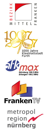 Logos der Untersttzer des 19. Mittelfrnkischen Jugendfilmfestivals ©Parabol