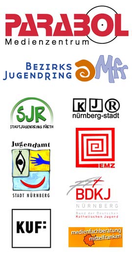 Logos der Veranstalter des 19. Mittelfrnkischen Jugendfilmfestival ©Parabol